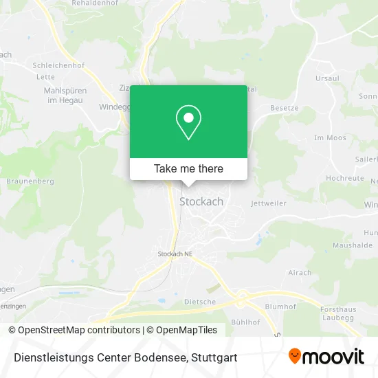Карта Dienstleistungs Center Bodensee