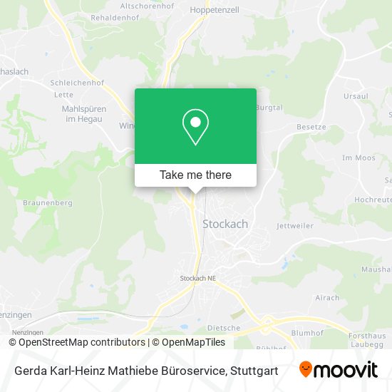 Карта Gerda Karl-Heinz Mathiebe Büroservice