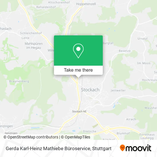 Карта Gerda Karl-Heinz Mathiebe Büroservice