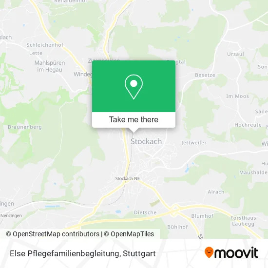 Карта Else Pflegefamilienbegleitung