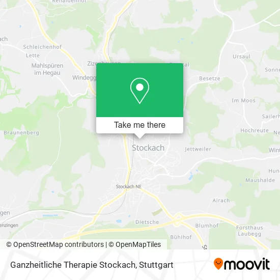 Карта Ganzheitliche Therapie Stockach