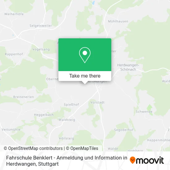 Карта Fahrschule Benklert - Anmeldung und Information in Herdwangen