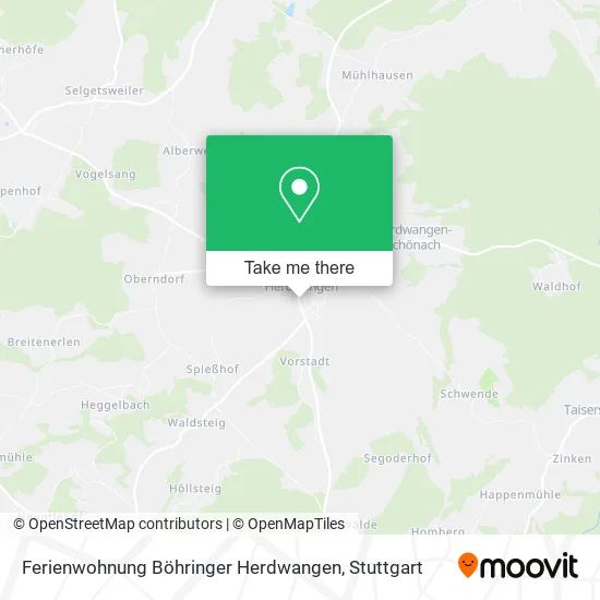 Карта Ferienwohnung Böhringer Herdwangen