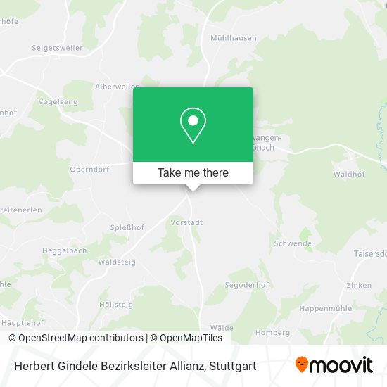Herbert Gindele Bezirksleiter Allianz map