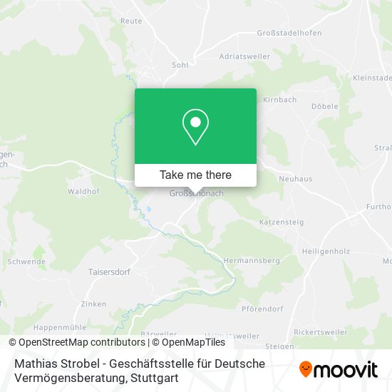 Mathias Strobel - Geschäftsstelle für Deutsche Vermögensberatung map
