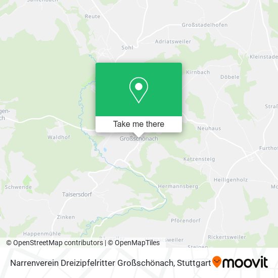 Narrenverein Dreizipfelritter Großschönach map