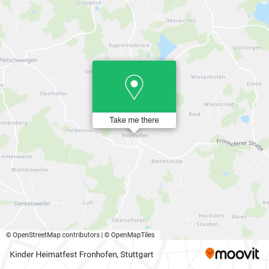 Kinder Heimatfest Fronhofen map