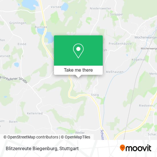 Blitzenreute Biegenburg map