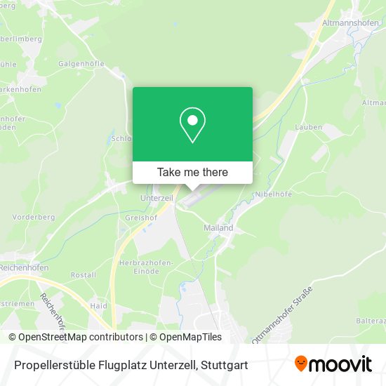 Propellerstüble Flugplatz Unterzell map