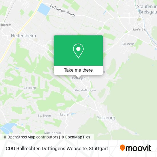 Карта CDU Ballrechten Dottingens Webseite