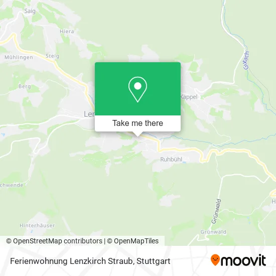 Карта Ferienwohnung Lenzkirch Straub