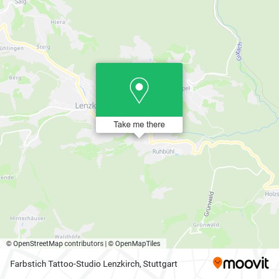 Farbstich Tattoo-Studio Lenzkirch map