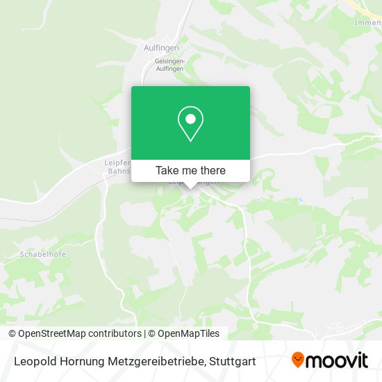 Leopold Hornung Metzgereibetriebe map