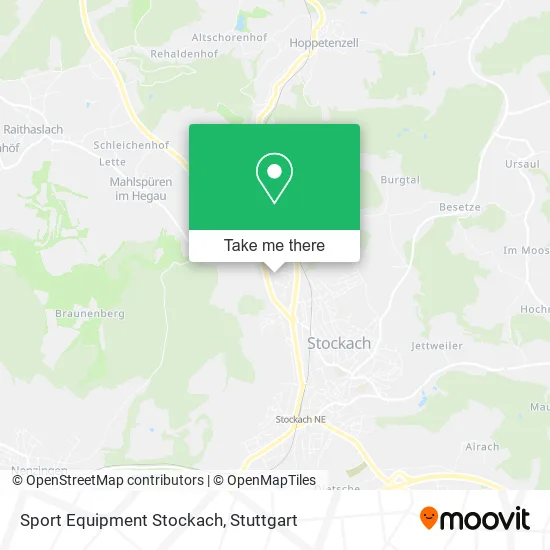 Карта Sport Equipment Stockach
