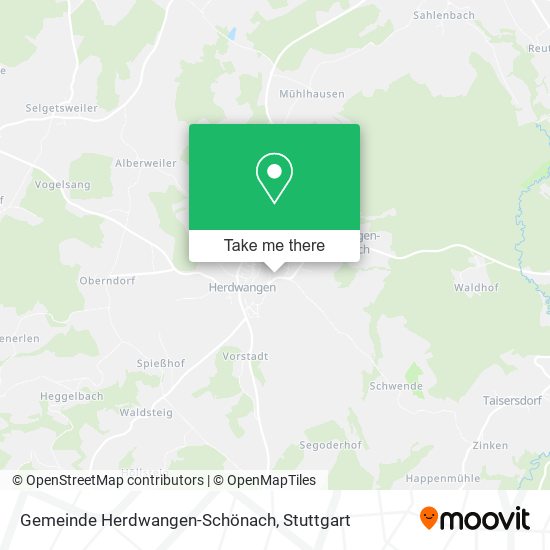 Gemeinde Herdwangen-Schönach map