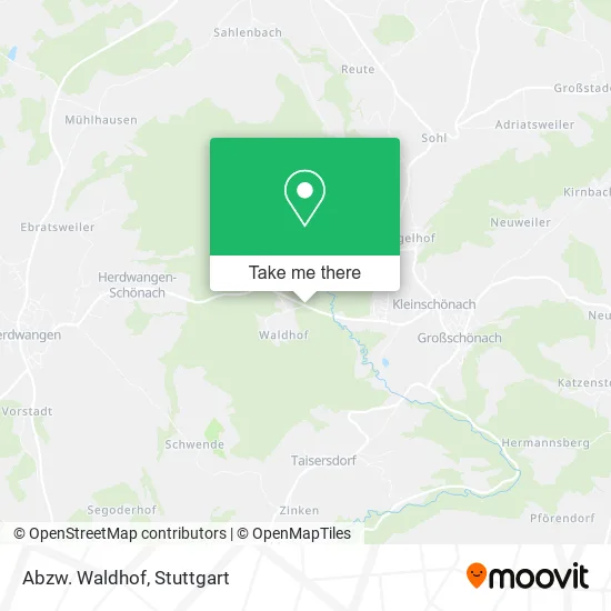 Карта Abzw. Waldhof