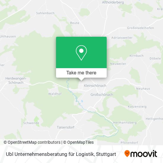 Ubl Unternehmensberatung für Logistik map