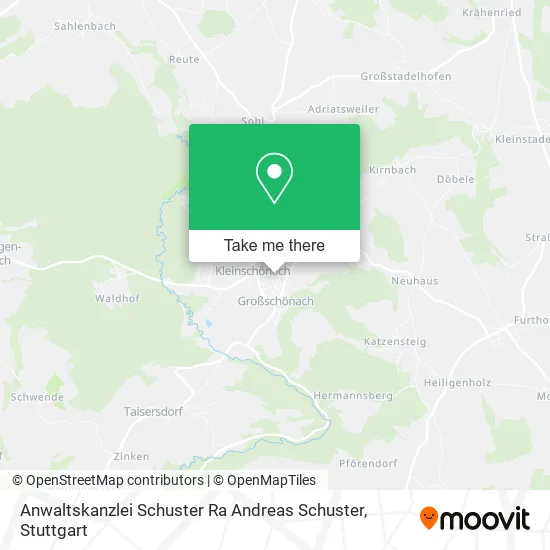 Карта Anwaltskanzlei Schuster Ra Andreas Schuster