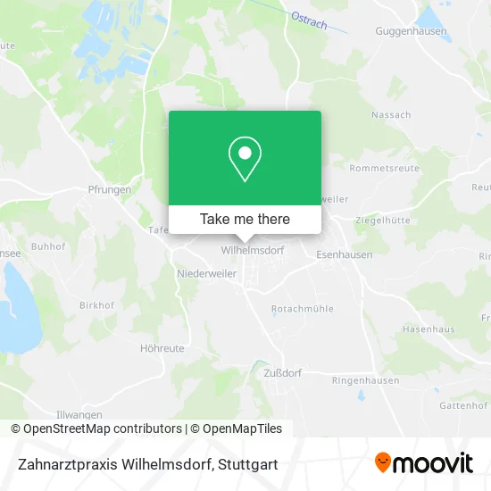 Карта Zahnarztpraxis Wilhelmsdorf