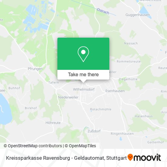 Kreissparkasse Ravensburg - Geldautomat map