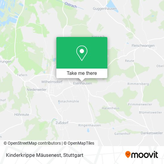 Kinderkrippe Mäusenest map