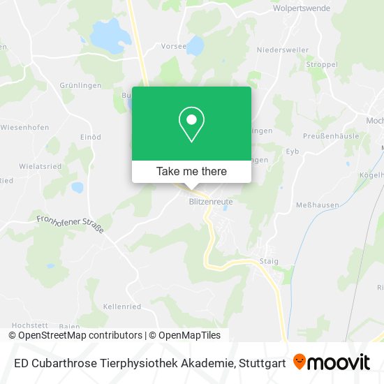 ED Cubarthrose Tierphysiothek Akademie map