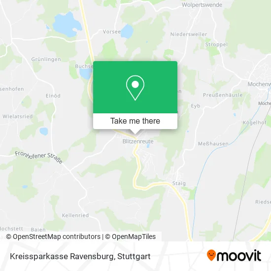 Карта Kreissparkasse Ravensburg