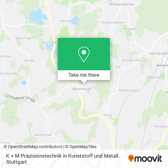 Карта K + M Präzisionstechnik in Kunststoff und Metall