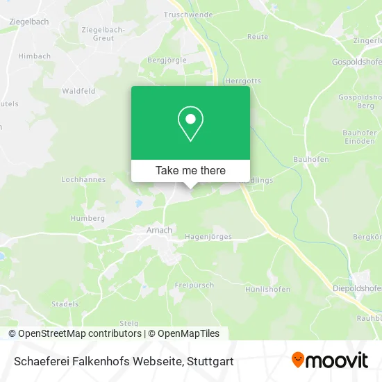 Карта Schaeferei Falkenhofs Webseite