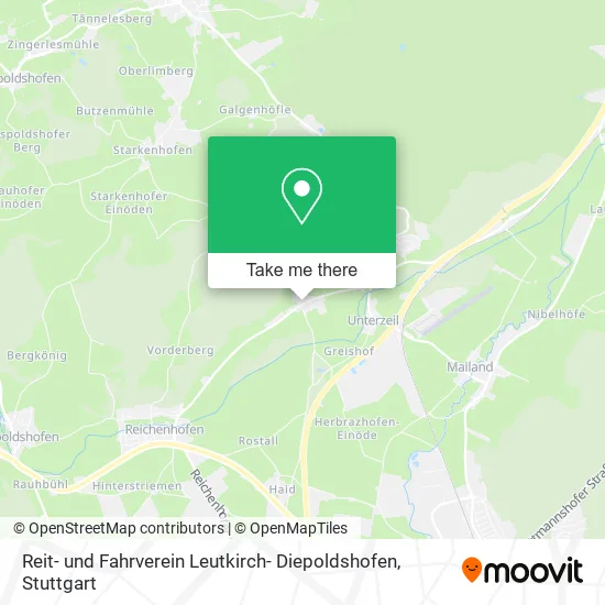 Карта Reit- und Fahrverein Leutkirch- Diepoldshofen