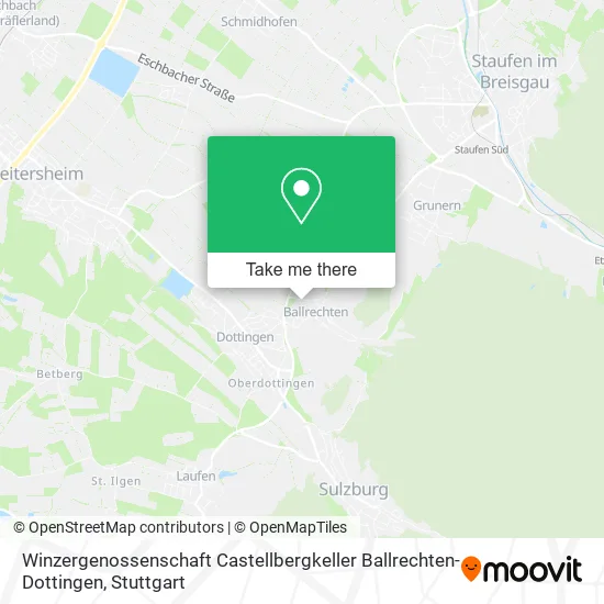 Карта Winzergenossenschaft Castellbergkeller Ballrechten-Dottingen