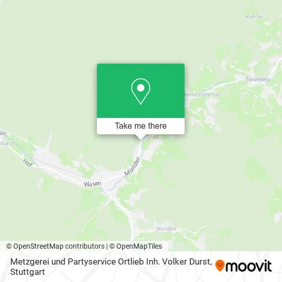 Карта Metzgerei und Partyservice Ortlieb Inh. Volker Durst