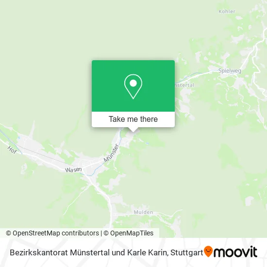 Карта Bezirkskantorat Münstertal und Karle Karin