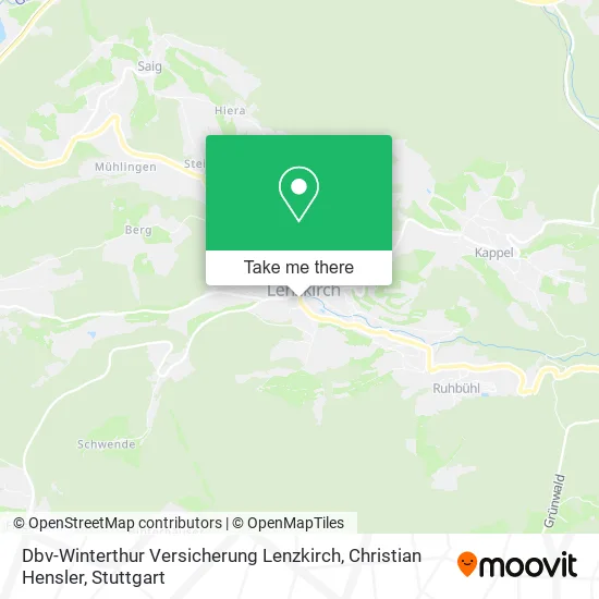 Карта Dbv-Winterthur Versicherung Lenzkirch, Christian Hensler