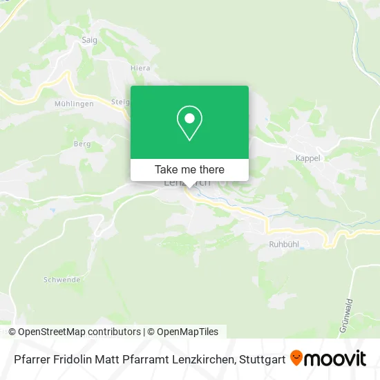 Карта Pfarrer Fridolin Matt Pfarramt Lenzkirchen