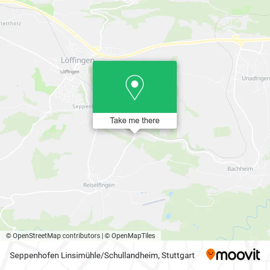 Карта Seppenhofen Linsimühle / Schullandheim