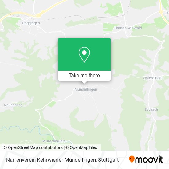 Narrenverein Kehrwieder Mundelfingen map