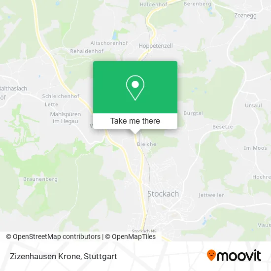 Карта Zizenhausen Krone