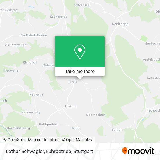 Lothar Schwägler, Fuhrbetrieb map