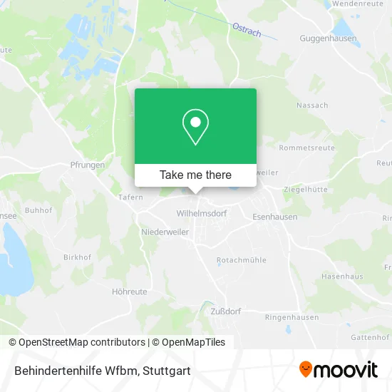 Карта Behindertenhilfe Wfbm