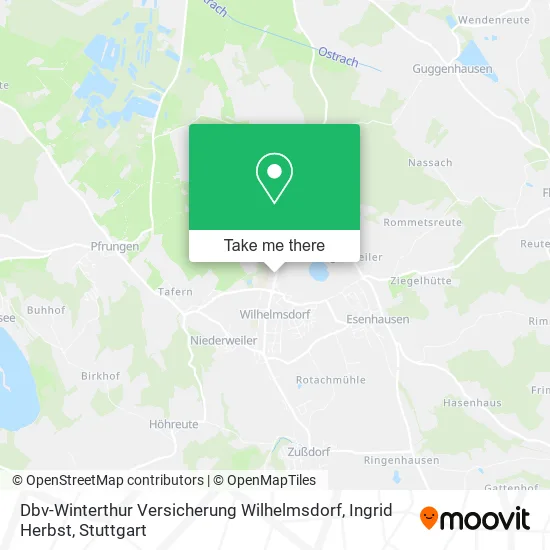 Карта Dbv-Winterthur Versicherung Wilhelmsdorf, Ingrid Herbst