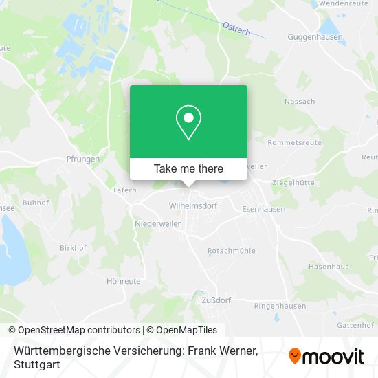 Württembergische Versicherung: Frank Werner map