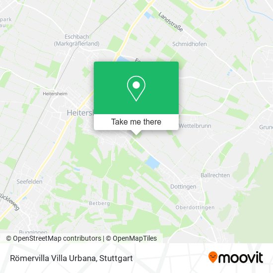 Römervilla Villa Urbana map