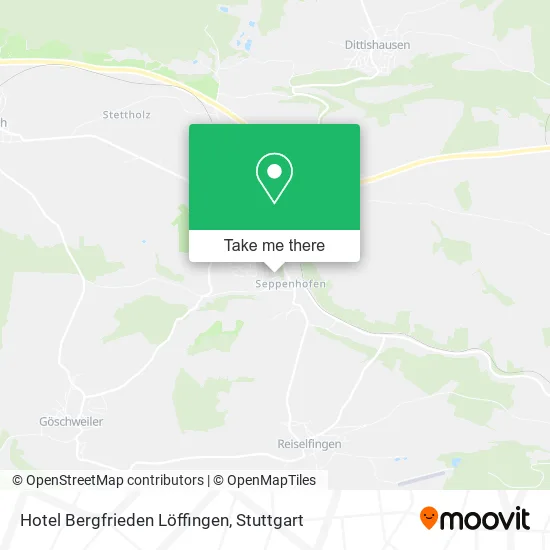 Карта Hotel Bergfrieden Löffingen
