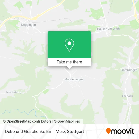 Карта Deko und Geschenke Emil Merz