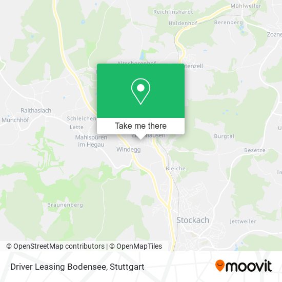 Driver Leasing Bodensee map