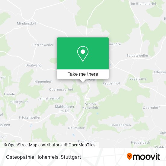 Osteopathie Hohenfels map
