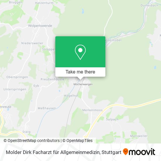 Карта Molder Dirk Facharzt für Allgemeinmedizin
