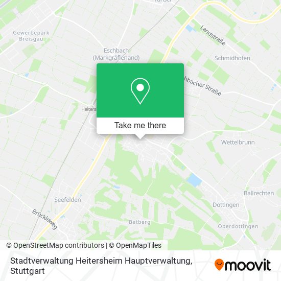 Stadtverwaltung Heitersheim Hauptverwaltung map