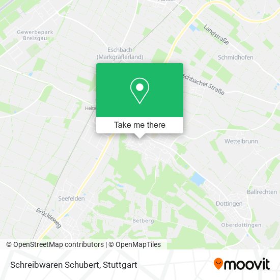 Карта Schreibwaren Schubert